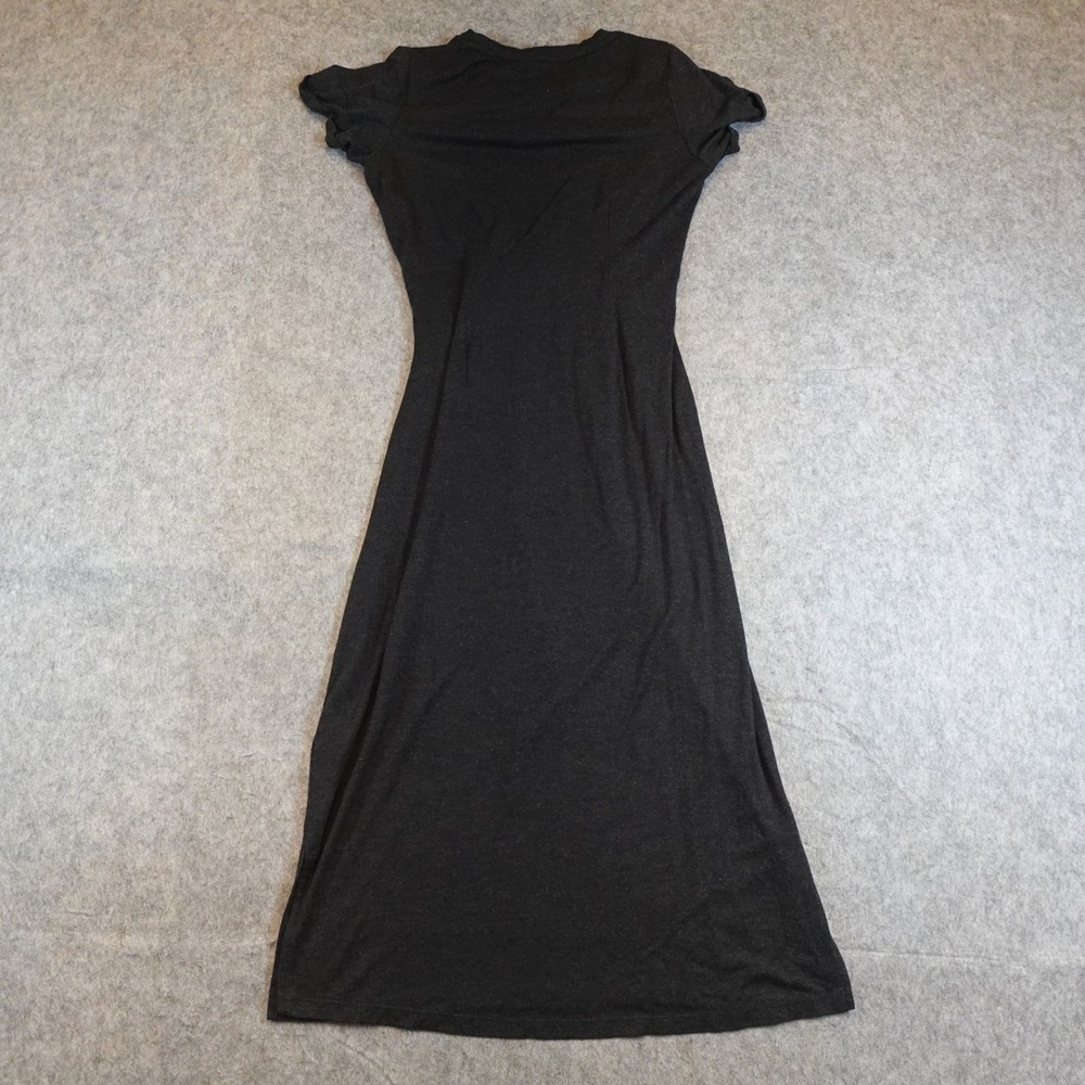 Anthropologie Black Twist-Waist Midi Dress - Picture 7 of 11